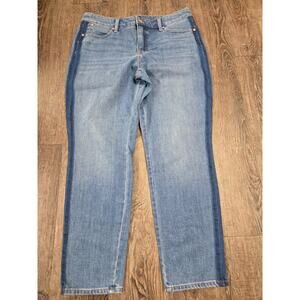 Talbots Slim Ankle Panama Wash Denim Jeans Size 10